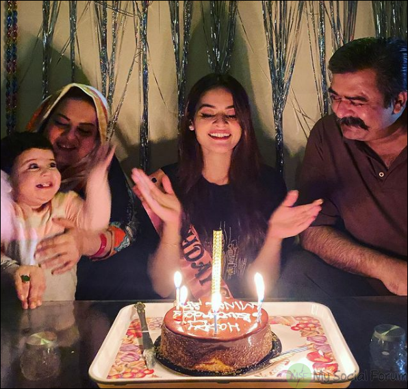 minal khan birthday with ahsan ikram