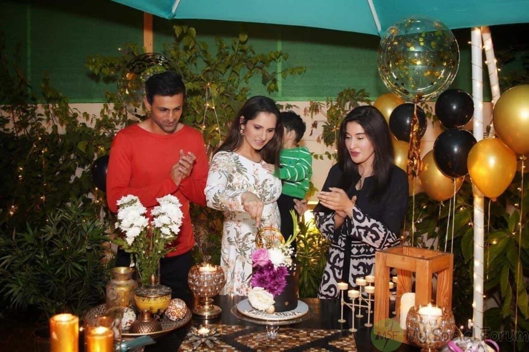 shaista lodhi surprise birthday party to sania mirza