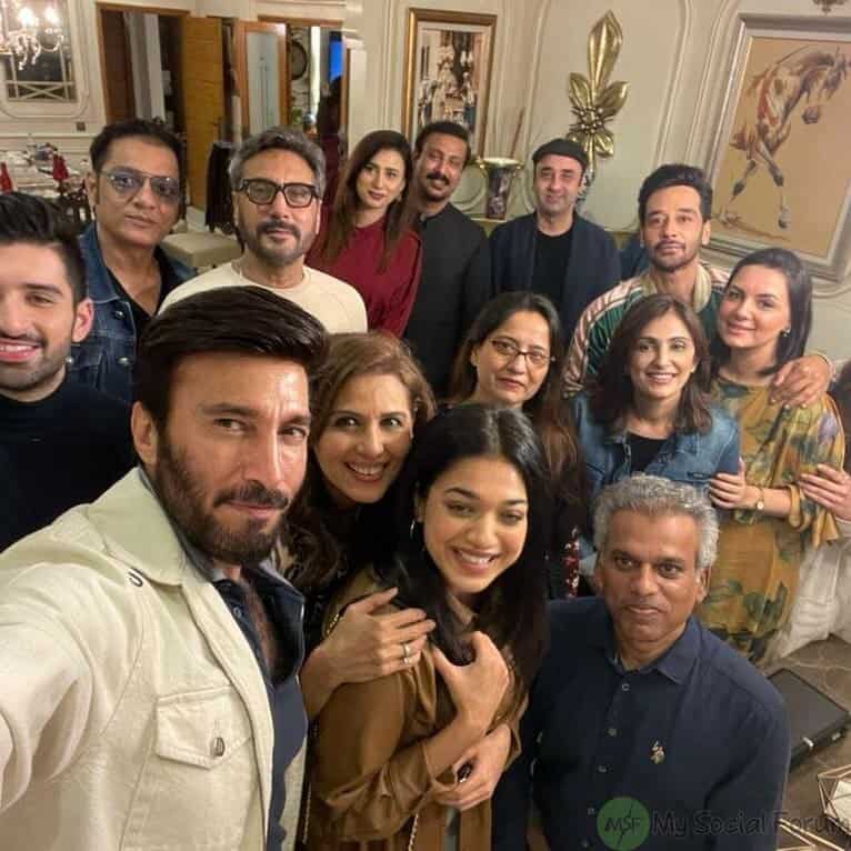 Aiman Khan at Director House Dinner with Showbiz friends 