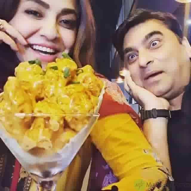 Nadia khan with husband