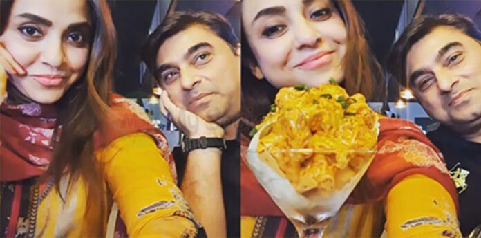 Nadia khan with husband